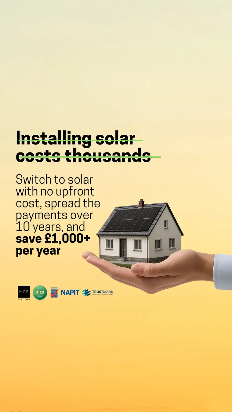 Solar finance campaign creative