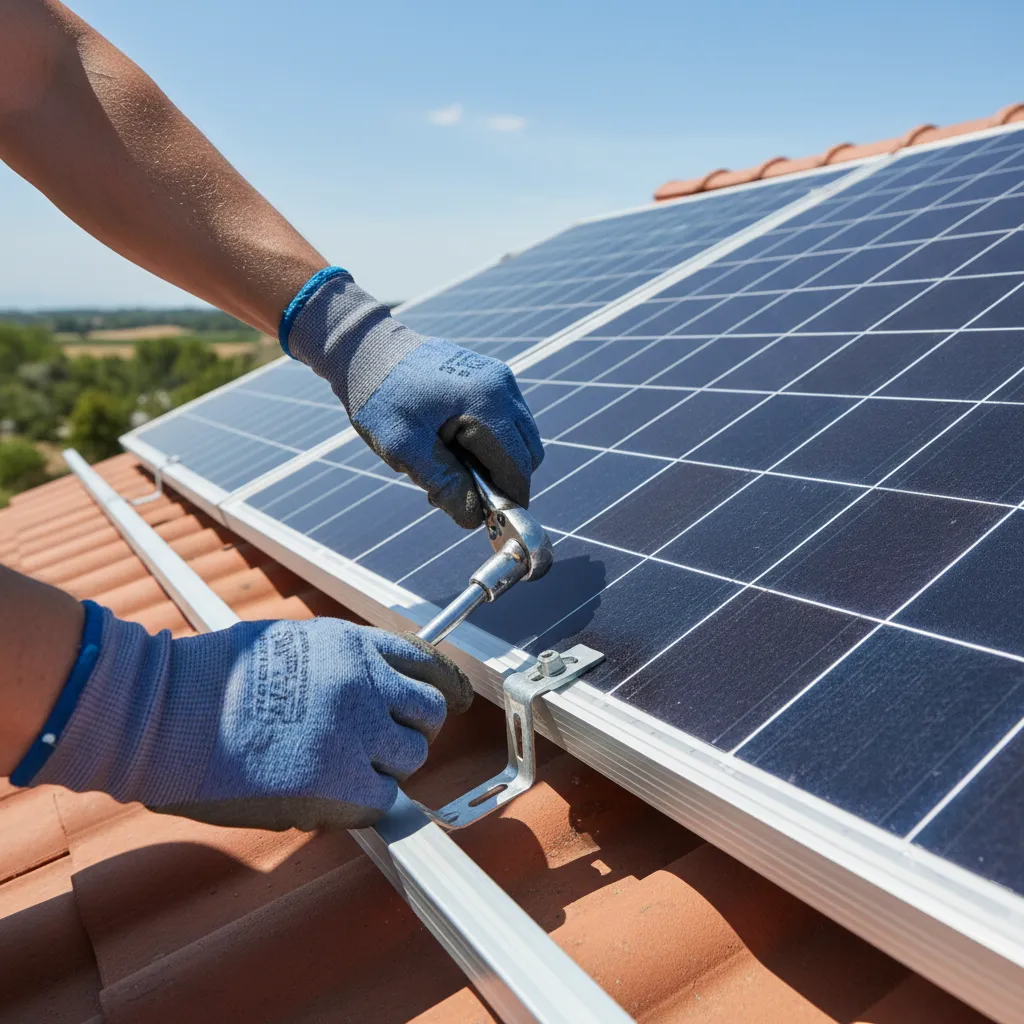 Solar panel install
